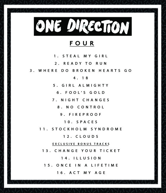 four-deluxe-announcement-og One Direction revela tracklist do álbum “Four”