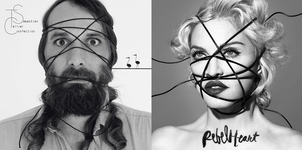 madonna sebastien plagio copia rebel heart OMG: Madonna é acusada de copiar capa do álbum de cantor francês