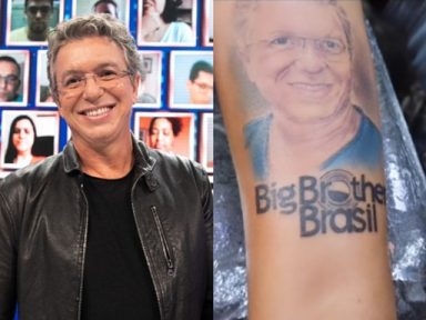 Fã tatua rosto de Boninho para entrar no BBB Realizar meu sonho