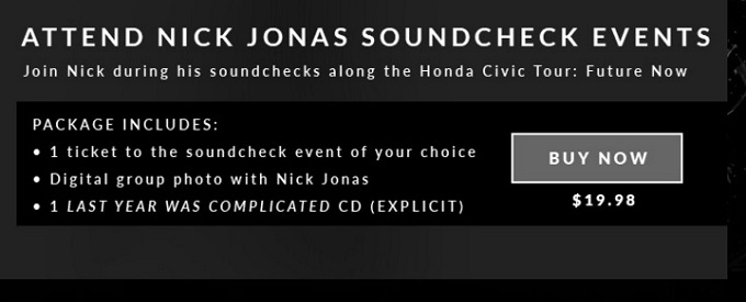 nick jonas soundcheck