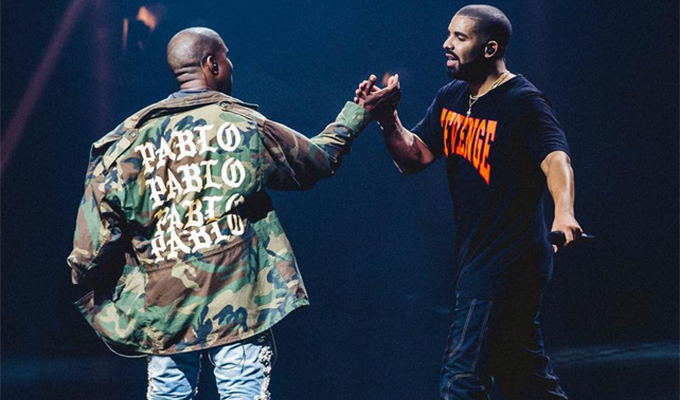 Drake-high-five-KanyeWest