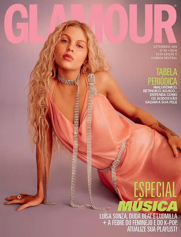 Capa da revista Glamour Brasil, Luísa Sonza revela ser uma