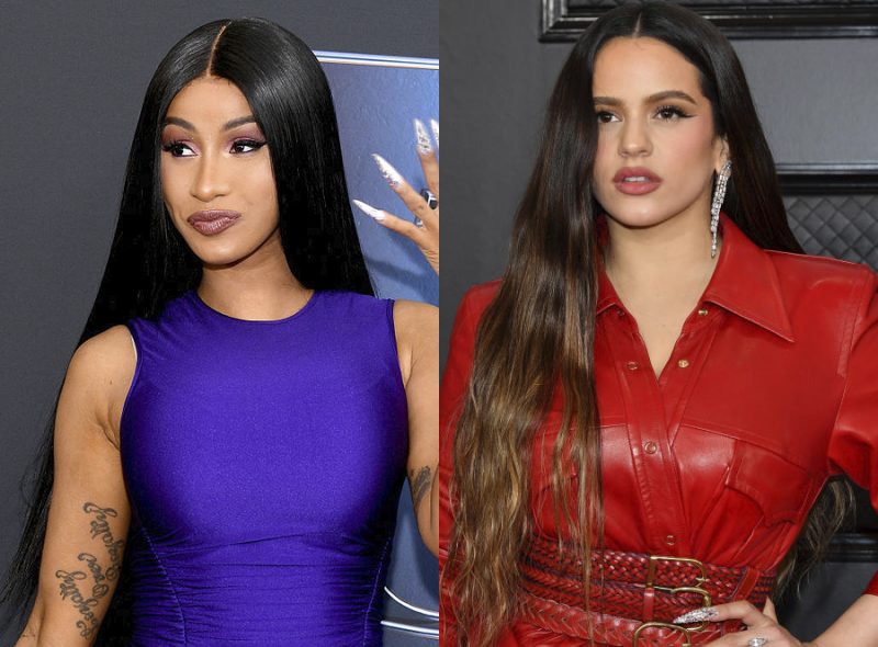 Cardi B e Rosalía aparecem em eventos de tapete vermelho