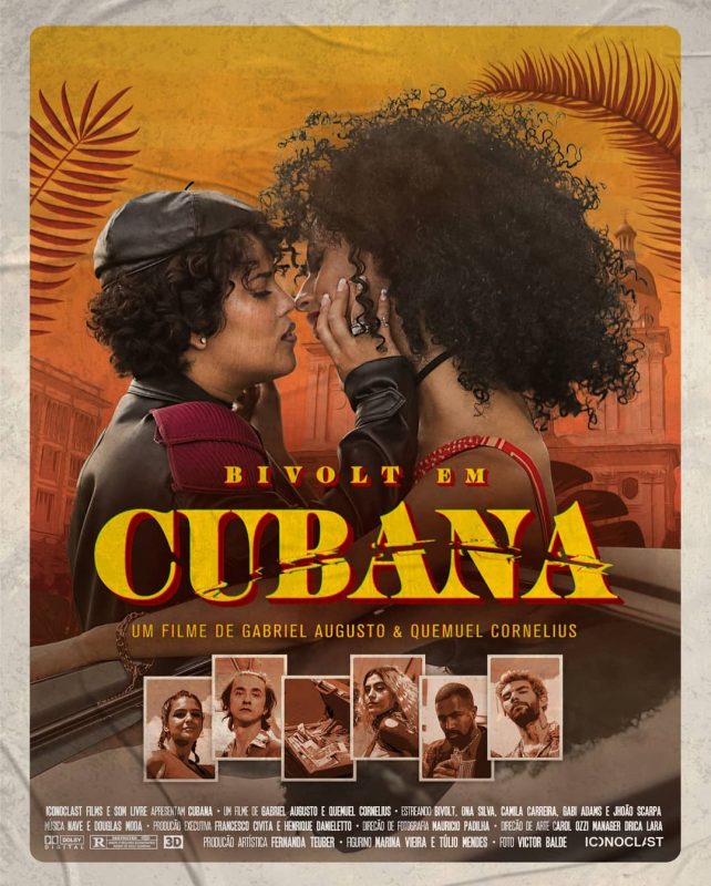 Poster cinematográfico para o lançamento de "Cubana", novo clipe da rapper Bivolt