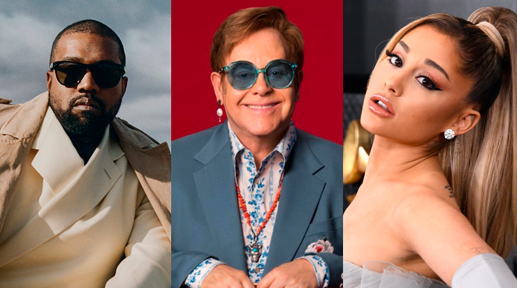Kanye West, Elton John e Ariana Grande são os destaques da música na Forbes 100