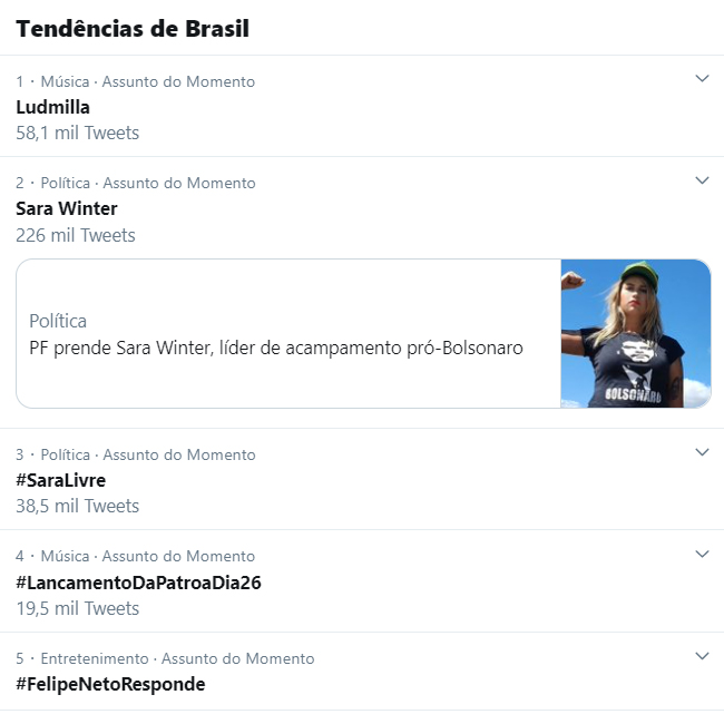 Fãs de Anitta reagem e colocam #LancamentoDaPatroaDia26 nos trending topics