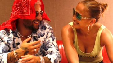 Maluma e Jennifer Lopez em estúdio