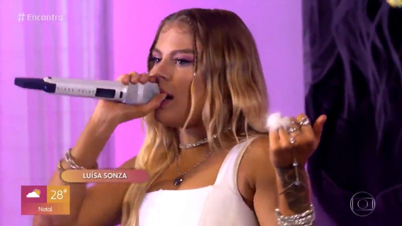 Luísa Sonza canta na Globo