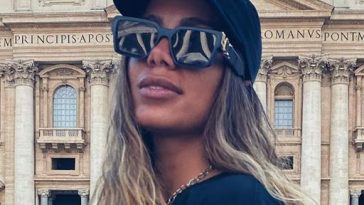 Anitta chega a Itália, faz turismo no Vaticano e deve cantar em show de Fred de Palma