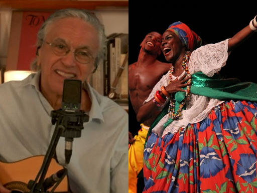 Caetano Veloso pede doações para o Balé Folclórico da Bahia em live de aniversário. Foto: Gshow/Divulgação
