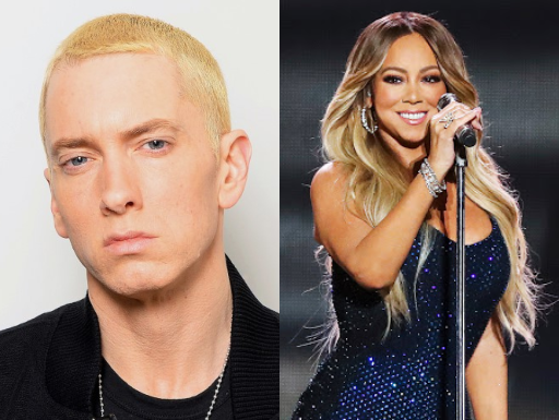 Fãs de Eminem especulam que o cantor revela ejaculação precoce com Mariah Carey na música "The Warning" . Foto: Divulgação/Getty Images