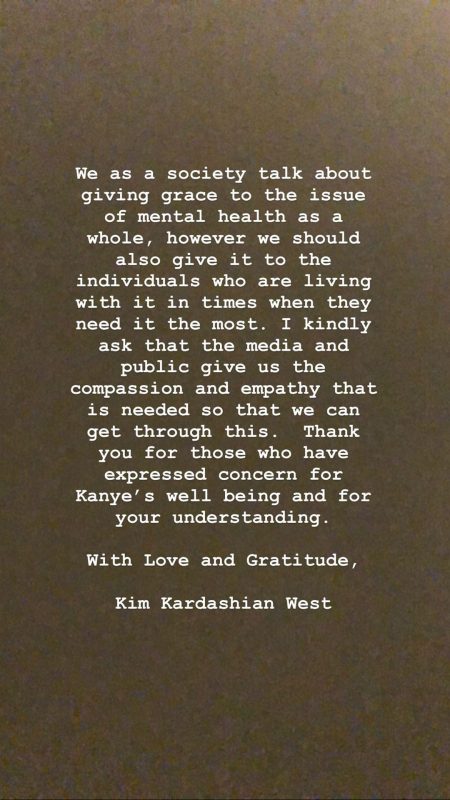 Após Kanye West dizer que está há dois anos tentando se separar de Kim Kardashian, socialite se pronuncia: "Doloroso". Foto: Instagram