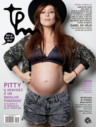 Pitty grávida na capa da revista TPM