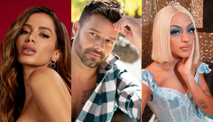 Ricky Martin revela ser "obcecado" por Anitta e amar Pabllo Vittar. Foto: Divulgação