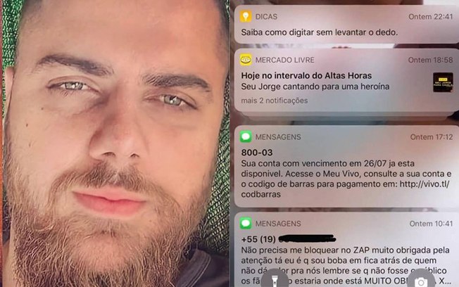 Zé Neto, dupla de Cristiano, mostra sem querer SMS de fã reclamando dele! Entenda. Foto: Instagram