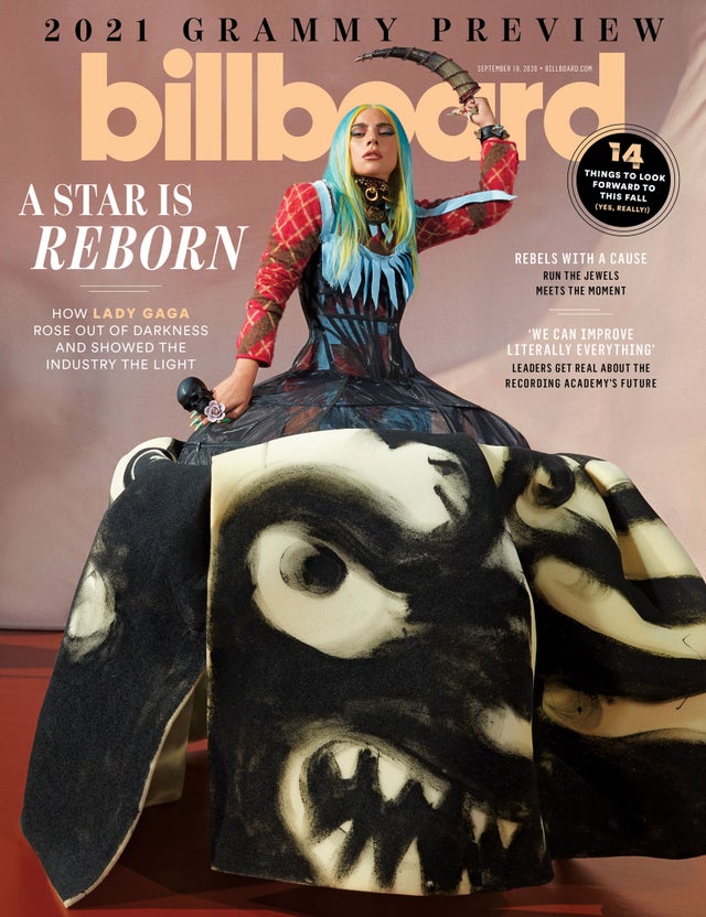 Lady Gaga é a capa da revista Billboard de setembro. Foto: Djeneba Aduayom