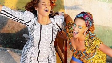 Foto de Beyoncé e Alicia Keys no Brasil