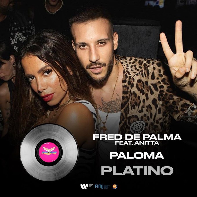 Anitta conquista certificado de platina na Itália