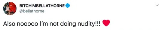 Após faturar R$11 milhões com anúncio de site "OnlyFans", Bella Thorne diz que conteúdo não terá nudez. Foto: Twitter