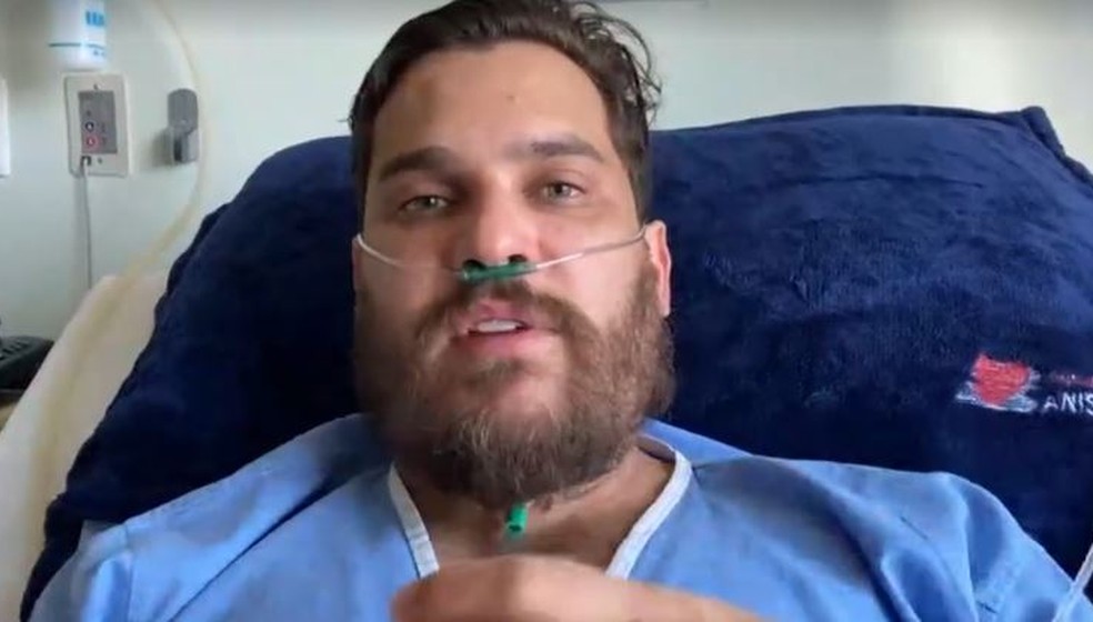 "Pensava que se morresse era mais vantagem", diz cantor Cauan em hospital. Foto: Globo