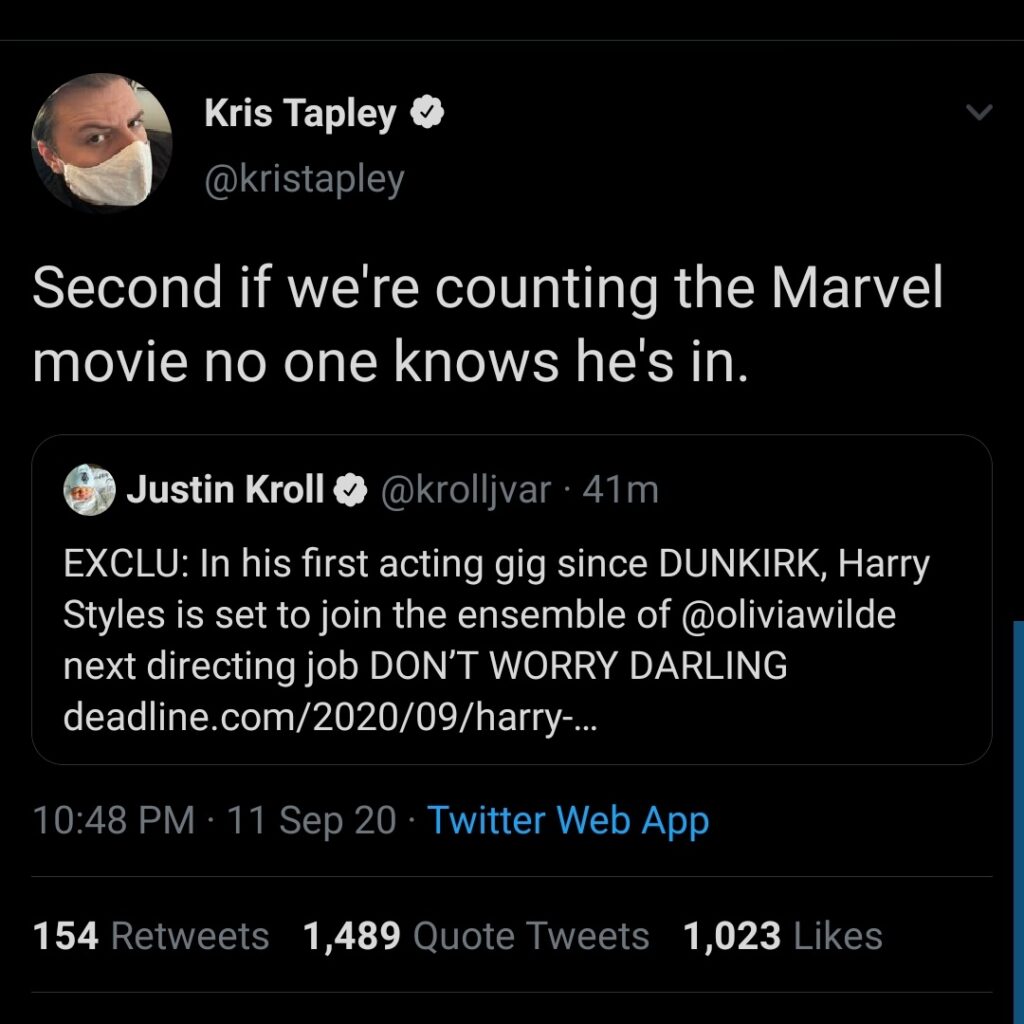 Harry Styles na Marvel?