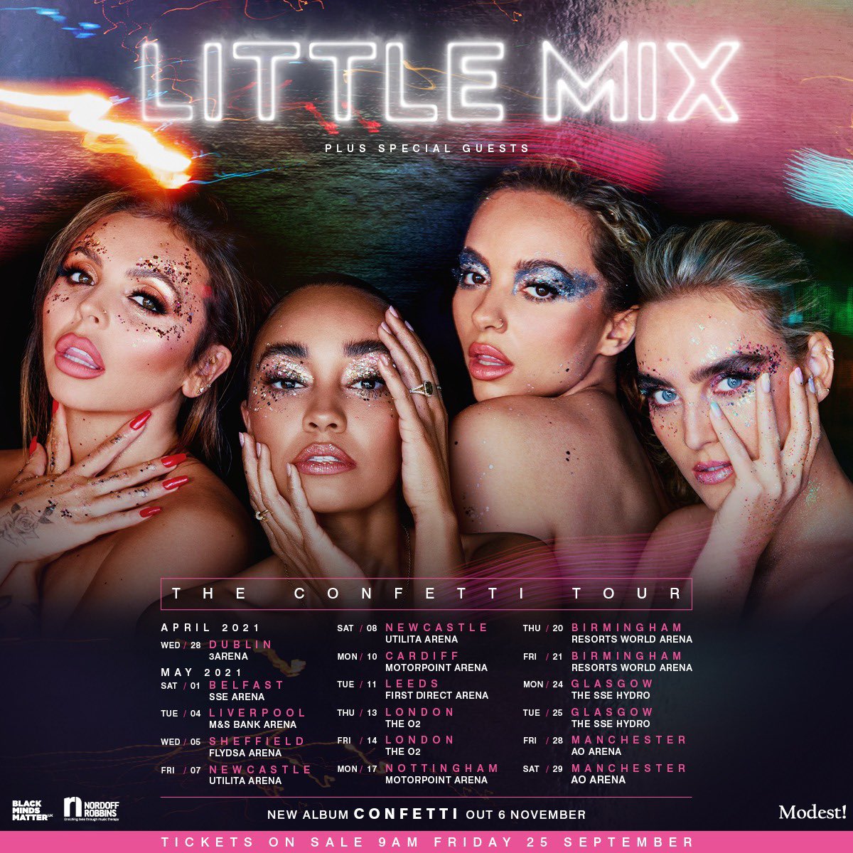 Little Mix começará turnê nova em abril de 2021