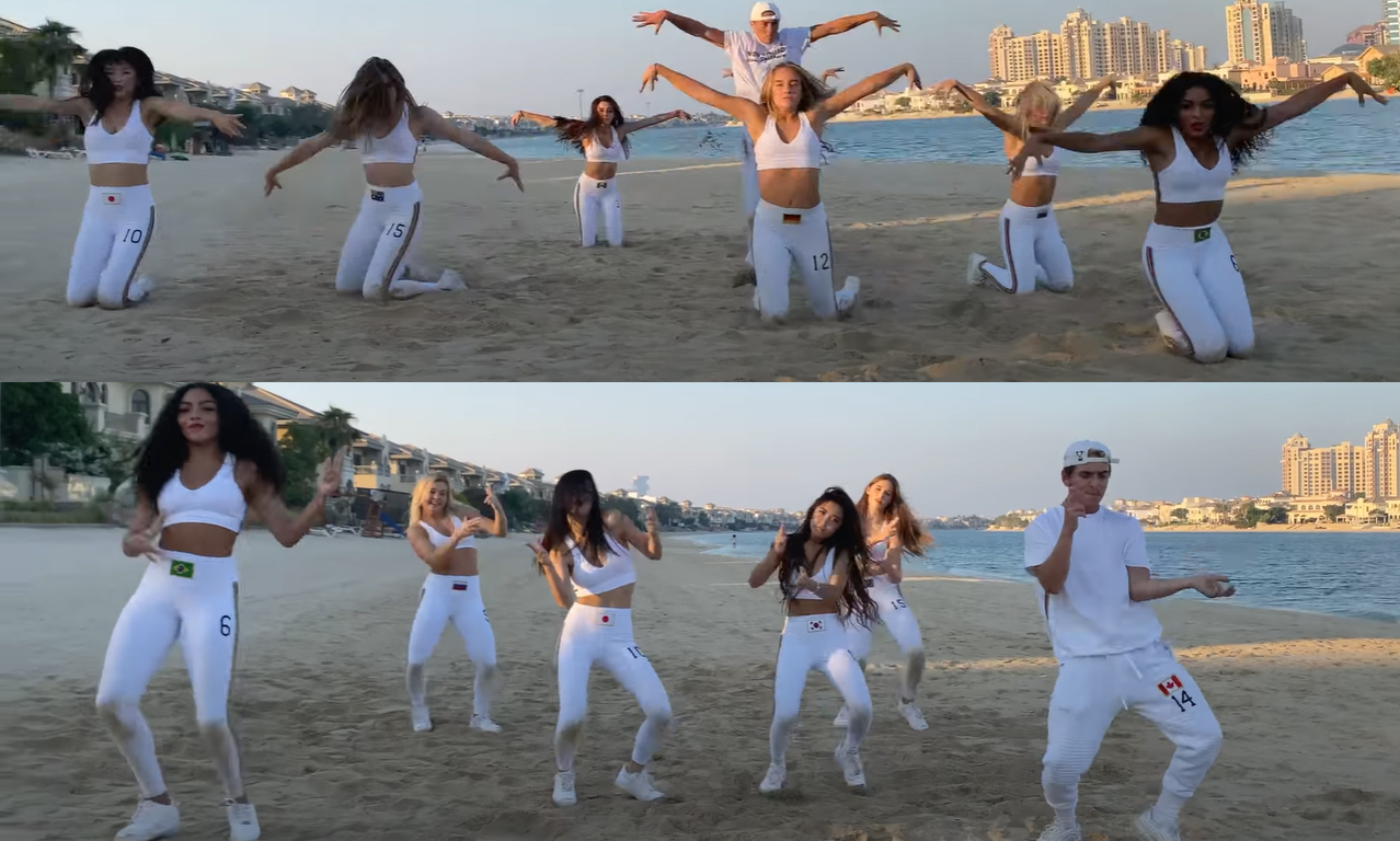 Now United faz coreografia para "Sua Cara" em Dubai