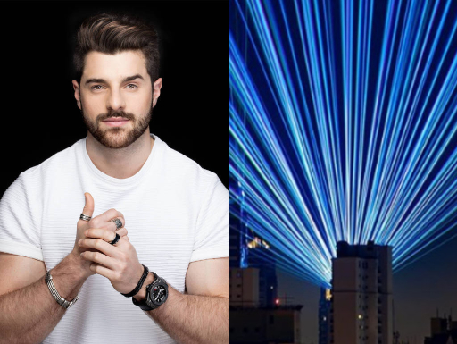 Público das redes sociais vibra em live de Alok com laser que é possível ver do espaço! Foto: Divulgação