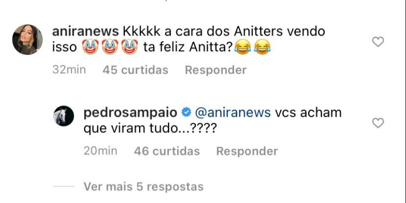 "Larissa": Anitta participará do clipe de Pedro Sampaio e Luan?