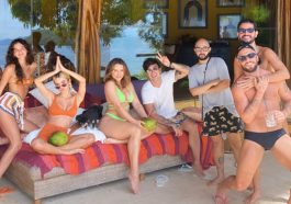Manu Gavassi, Bruna Marquezine e Rafa Kalimann "furam" paparazzi em ilha