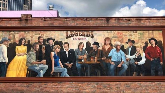 Taylor Swift é retirada de mural do country em Nashville