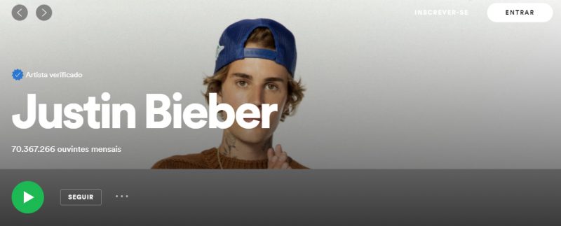 Spotify: Justin Bieber supera Ariana Grande e retoma reinado