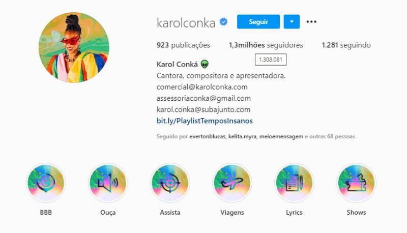 BBB 21: Karol Conka perde 500 mil seguidores; rivais crescem
