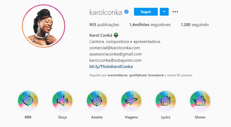 BBB 21: Karol Conka ganha 200 mil seguidores após eliminação