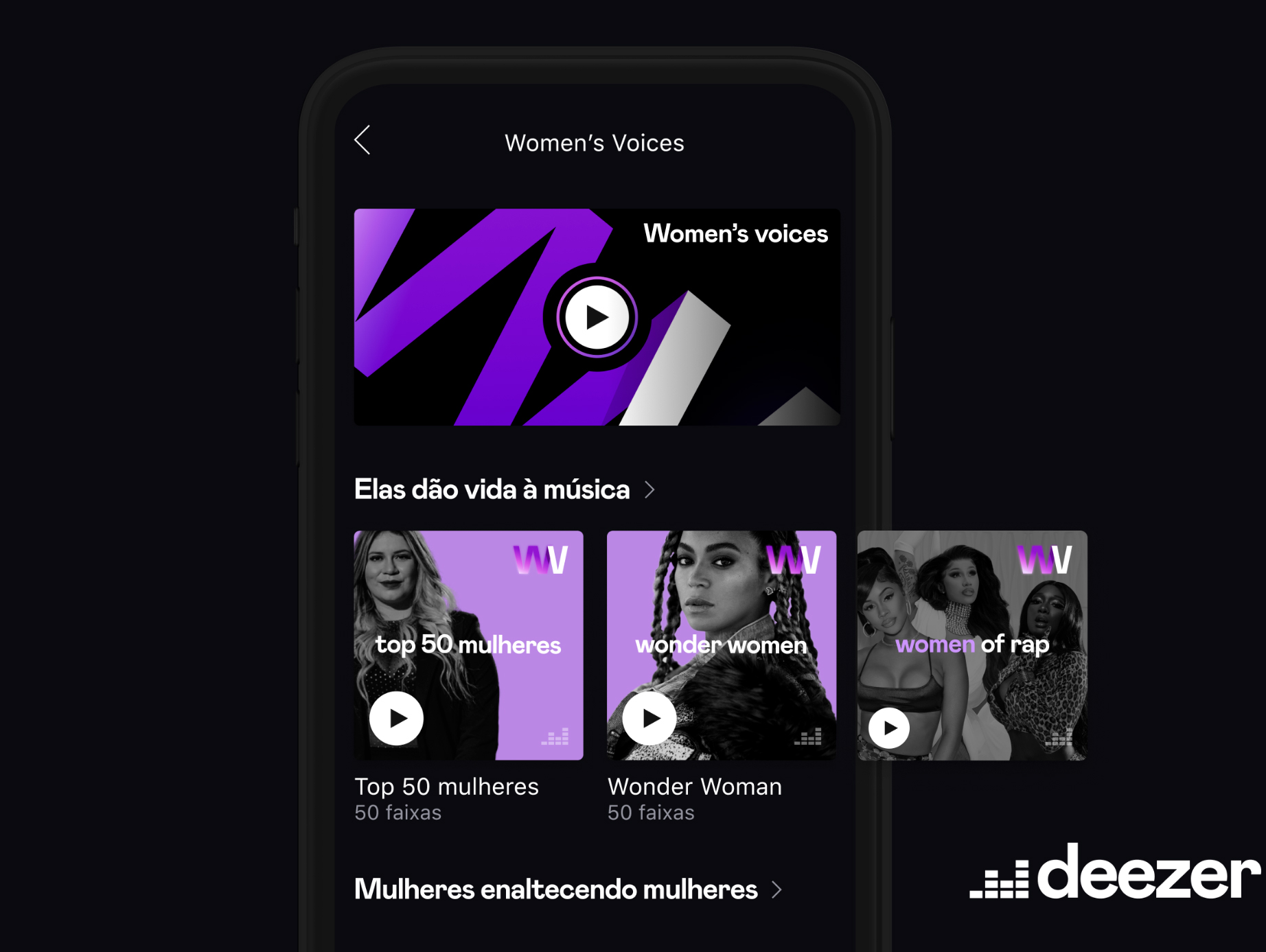 Especial Dia das Mulheres: Deezer celebra vozes femininas em programação especial durante todo o mês de março