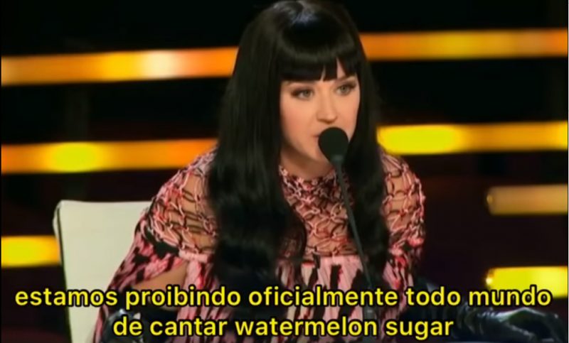 Katy Perry proíbe "Watermelon Sugar" no "American Idol"