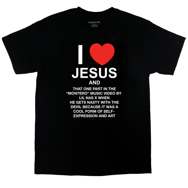 Lil Nas X vende camisas debochadas de "I eu amo Jesus"