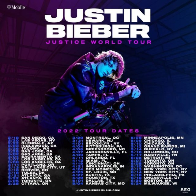 Justin Bieber anuncia datas para a 'Justice World Tour' em 2022 POPline