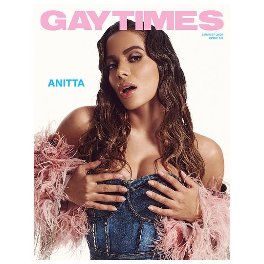 Anitta é capa da Gay Times e fala sobre "apagamento" da bissexualidade