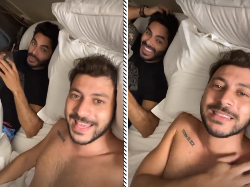 BBB 21: Rodolffo e Caio dividem cama e dormem juntos no hotel