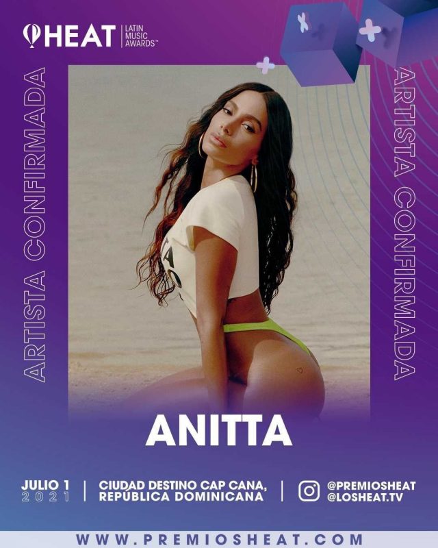 Internacional: Anitta é confirmada no Premios Heat