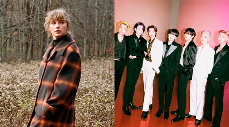 Taylor Swift, BTS e Olivia Rodrigo se destacam no primeiro semestre do