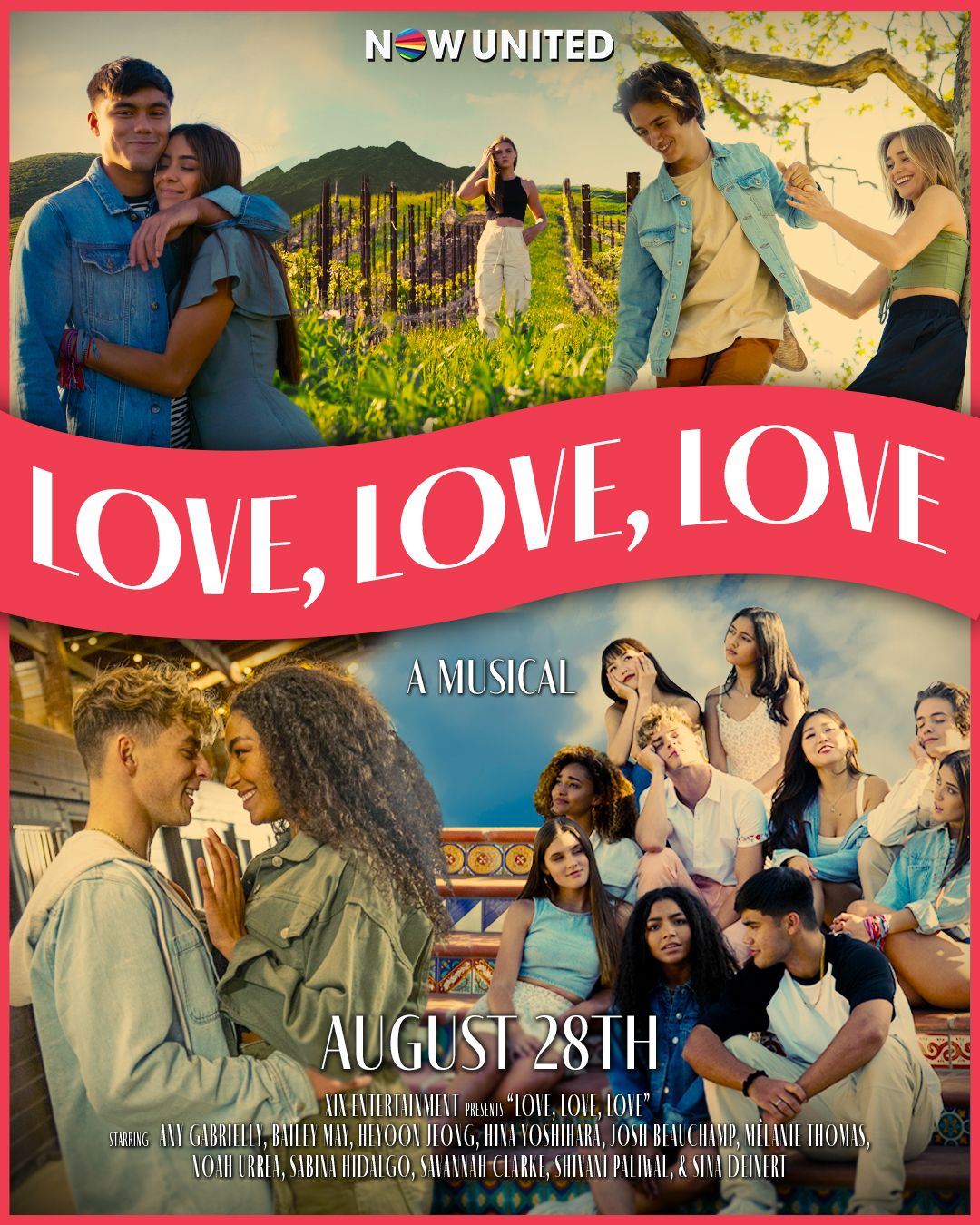 Divulgado pôster de "Love, Love, Love", filme do Now United