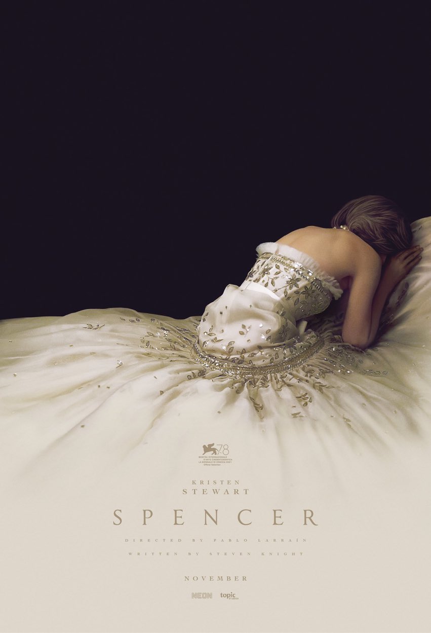 Spencer: pôster mostra Kristen Stewart em cena dramática
