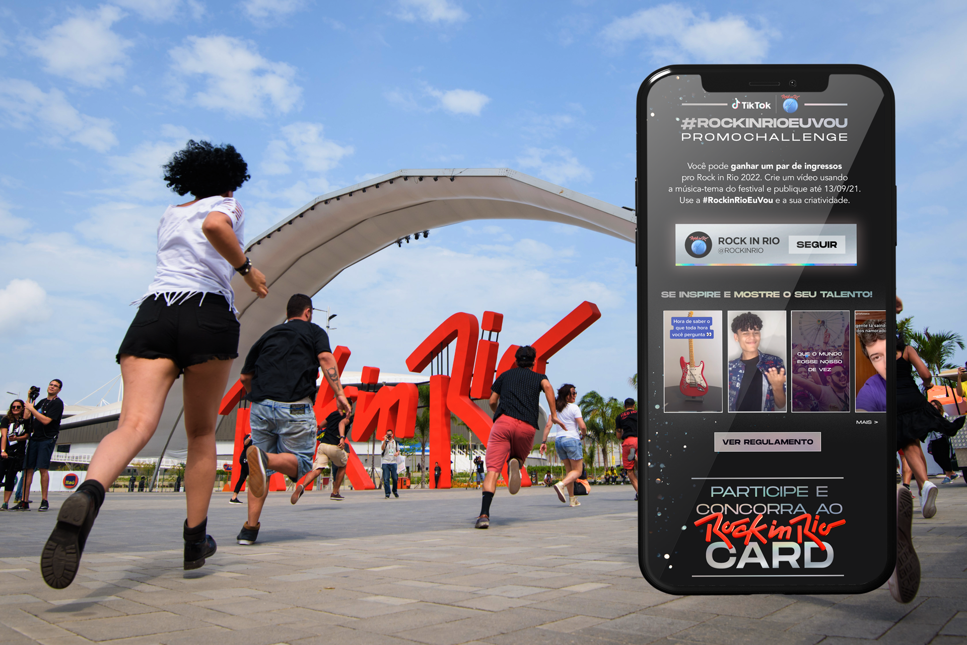 Rock in Rio e TikTok premiam criadores com Rock in Rio Card