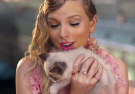Taylor Swift compartilha conversa com seu gatinho