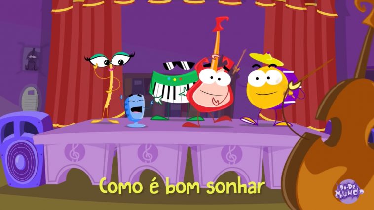 Desenho musical infantil - O mundo e Laranjito - Clipe infantil