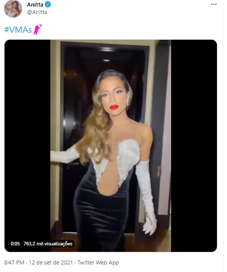 VMA 2021: Brasil lidera tweets; Anitta é a 2ª artista mais citada do mundo