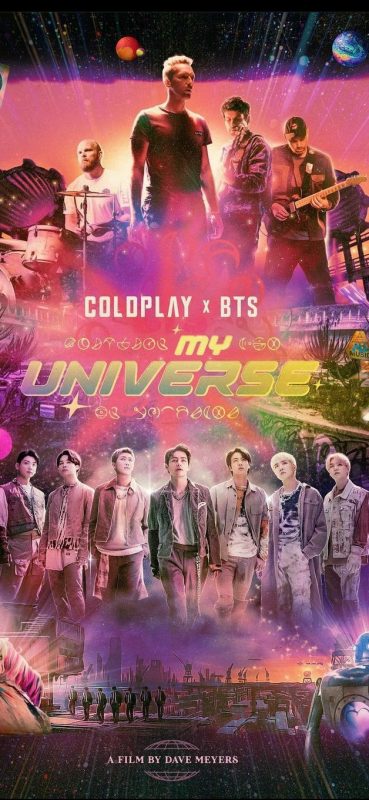 "My Universe": pôster do Coldplay e BTS é comparado a Vingadores