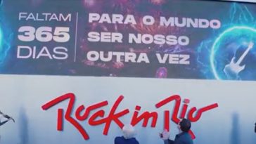 Rock in Rio inaugura contagem regressiva na Praia de Copacabana